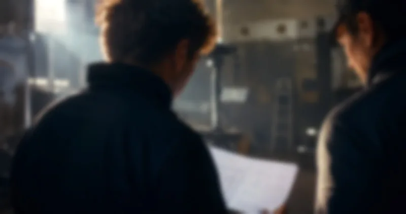 Équipe préparant un tournage en intérieur